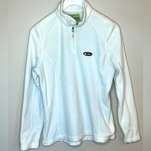 Lady Drake Ivory 1/4 Zip Fleece Pullover Size Medium